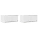 Dulapuri TV 2 buc Alb 60x31x25,5 cm Lemn prelucrat - WALTI WALTI