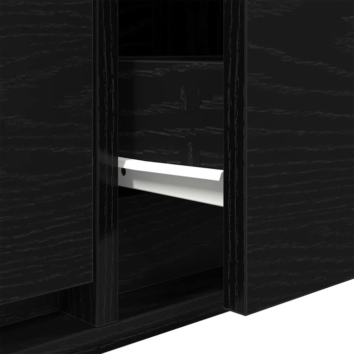 Dulap TV Stejar negru 60x31x25,5 cm Lemn prelucrat - WALTI WALTI