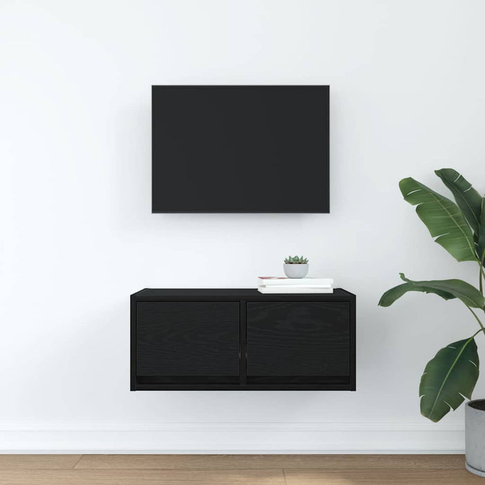 Dulap TV Stejar negru 60x31x25,5 cm Lemn prelucrat - WALTI WALTI