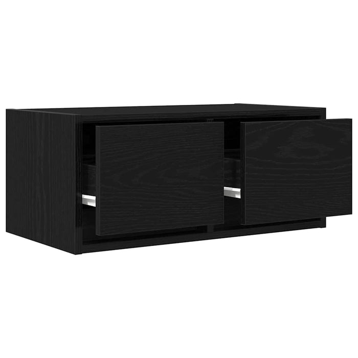 Dulapuri TV 2 buc stejar negru 60x31x25,5 cm lemn prelucrat - WALTI WALTI