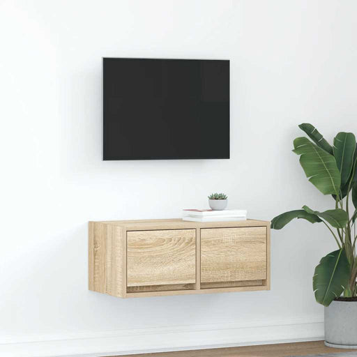 Dulap TV Stejar Sonoma 60x31x25,5 cm Lemn prelucrat - WALTI WALTI