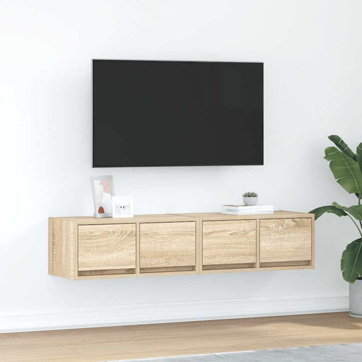 Dulapuri TV 2 buc Stejar Sonoma 60x31x25,5 cm Lemn prelucrat - WALTI WALTI