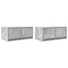Dulapuri TV 2 buc Beton Gri 60x31x25,5 cm Lemn prelucrat - WALTI WALTI
