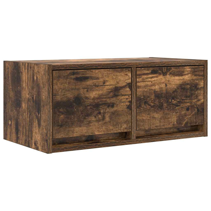 Dulap TV stejar afumat 60x31x25,5 cm din lemn de prelucrare - WALTI WALTI