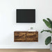 Dulap TV stejar afumat 60x31x25,5 cm din lemn de prelucrare - WALTI WALTI