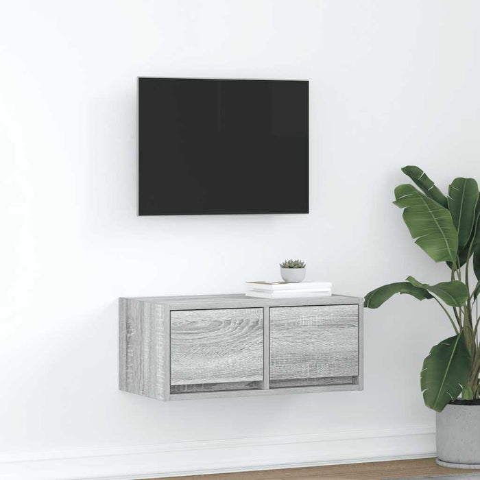 Dulap TV Gri Sonoma 60x31x25,5 cm lemn prelucrat - WALTI WALTI