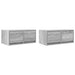 Dulapuri TV 2 buc Gri Sonoma 60x31x25,5 cm Lemn prelucrat - WALTI WALTI