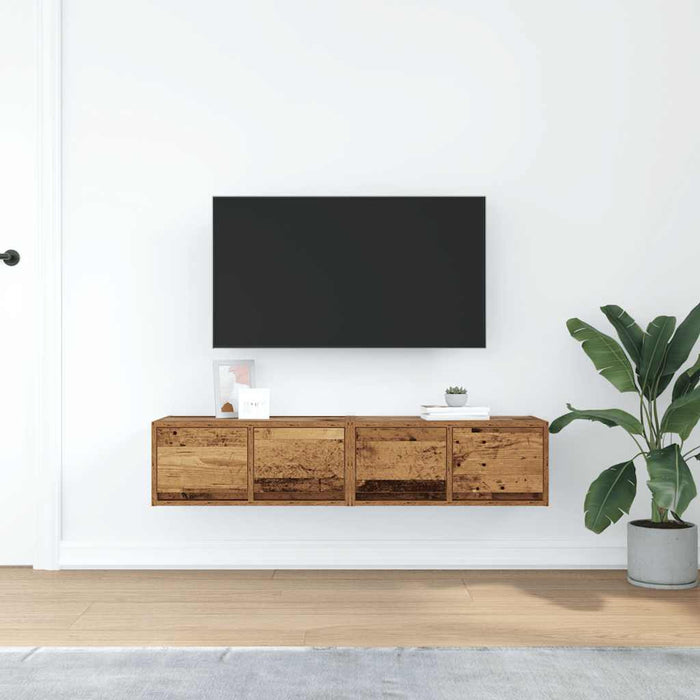Dulapuri TV 2 buc Lemn vechi 60x31x25,5 cm Lemn prelucrat - WALTI WALTI