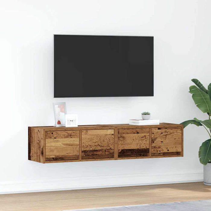 Dulapuri TV 2 buc Lemn vechi 60x31x25,5 cm Lemn prelucrat - WALTI WALTI