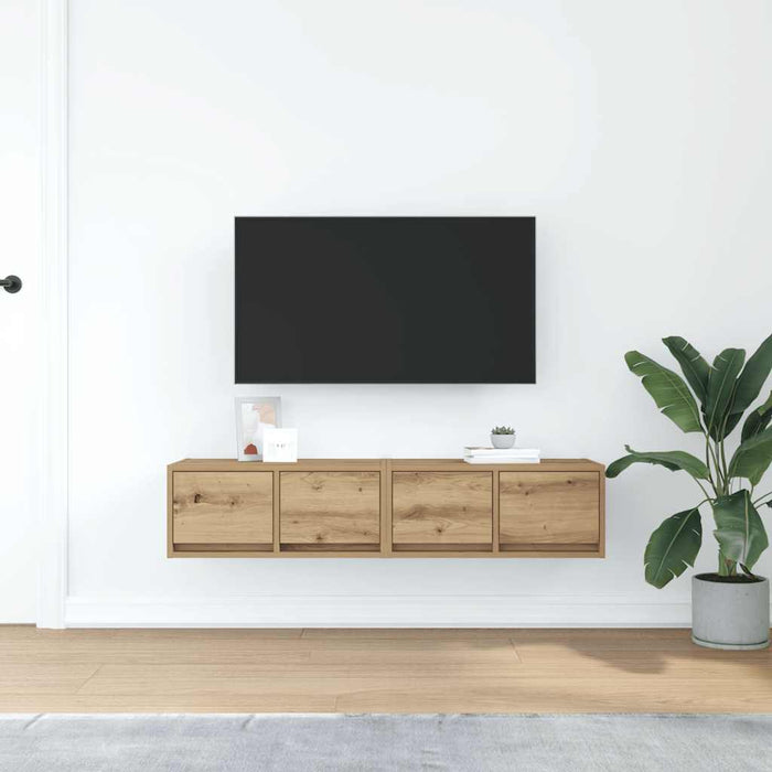 Dulapuri TV 2 buc Stejar Artisan 60x31x25,5 cm Lemn prelucrat - WALTI WALTI