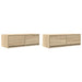 Dulapuri TV 2 buc Stejar Sonoma 80x31x25,5 cm Lemn prelucrat - WALTI WALTI