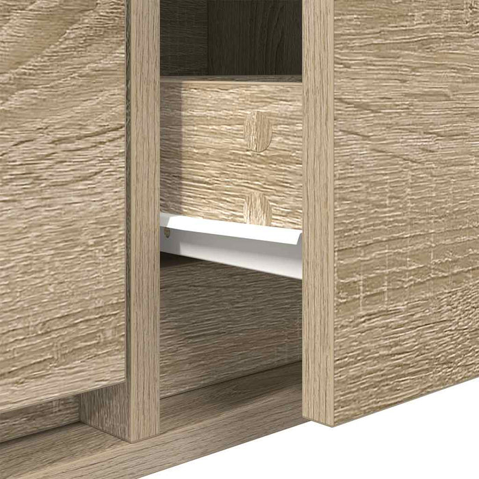 Dulapuri TV 2 buc Stejar Sonoma 80x31x25,5 cm Lemn prelucrat - WALTI WALTI