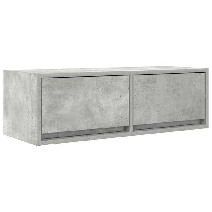 Dulap TV Beton Gri 80x31x25,5 cm Lemn prelucrat - WALTI WALTI