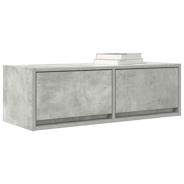 Dulap TV Beton Gri 80x31x25,5 cm Lemn prelucrat - WALTI WALTI