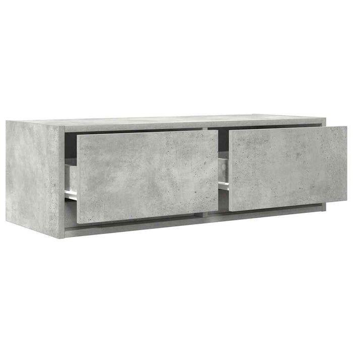Dulap TV Beton Gri 80x31x25,5 cm Lemn prelucrat - WALTI WALTI