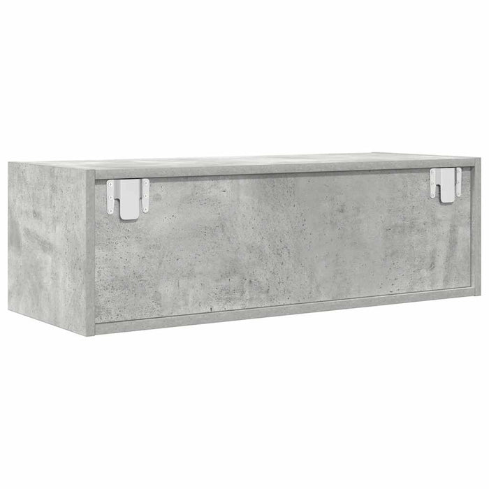 Dulap TV Beton Gri 80x31x25,5 cm Lemn prelucrat - WALTI WALTI