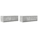 Dulapuri TV 2 buc Beton Gri 80x31x25,5 cm Lemn prelucrat - WALTI WALTI