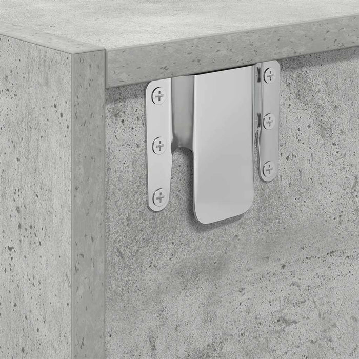 Dulapuri TV 2 buc Beton Gri 80x31x25,5 cm Lemn prelucrat - WALTI WALTI