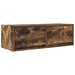 Dulap TV stejar afumat 80x31x25,5 cm din lemn de prelucrare - WALTI WALTI