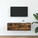Dulap TV stejar afumat 80x31x25,5 cm din lemn de prelucrare - WALTI WALTI