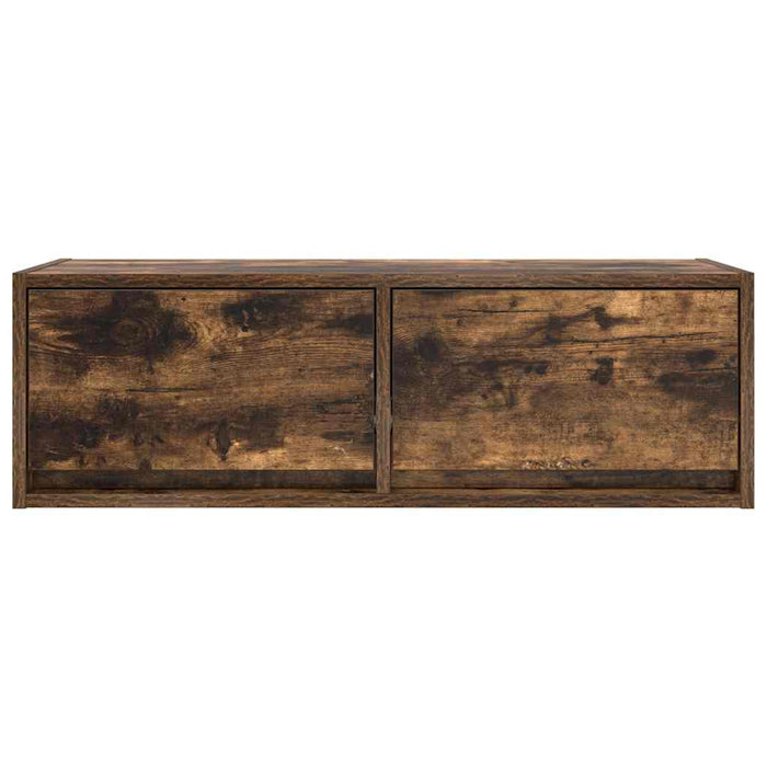 Dulap TV stejar afumat 80x31x25,5 cm din lemn de prelucrare - WALTI WALTI