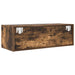 Dulapuri TV 2 buc Stejar afumat 80x31x25,5 cm Lemn prelucrat - WALTI WALTI