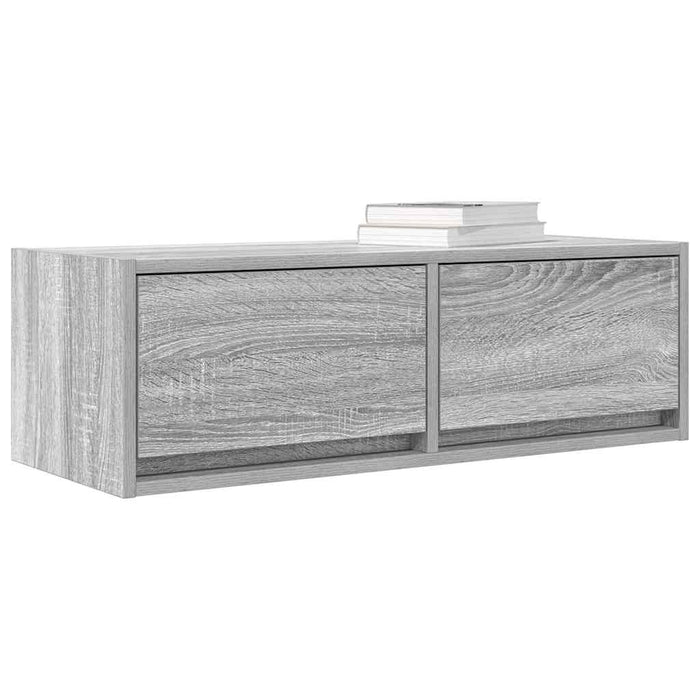 Dulap TV Gri Sonoma 80x31x25,5 cm lemn prelucrat - WALTI WALTI