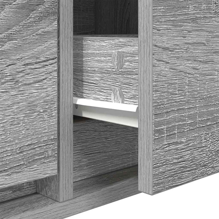 Dulapuri TV 2 buc Gri Sonoma 80x31x25,5 cm Lemn prelucrat - WALTI WALTI
