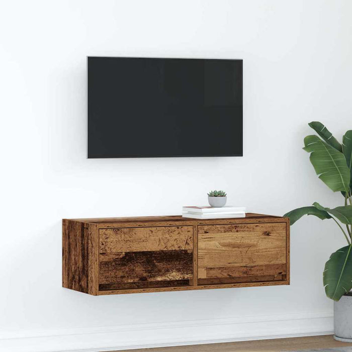 Dulap TV Lemn vechi 80x31x25,5 cm Lemn prelucrat - WALTI WALTI