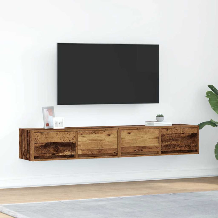 Dulapuri TV 2 buc Lemn vechi 80x31x25,5 cm Lemn prelucrat - WALTI WALTI