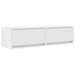 Cabinet TV cu sertar Alb 100 x 31 x 25.5 cm Lemn compozit - WALTI WALTI