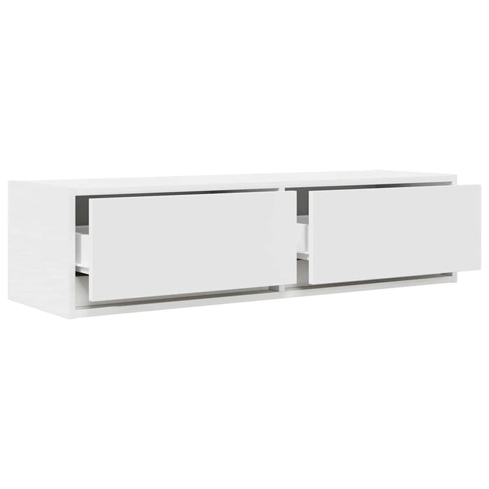 Cabinet TV cu sertar Alb 100 x 31 x 25.5 cm Lemn compozit - WALTI WALTI