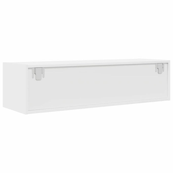 Cabinet TV cu sertar Alb 100 x 31 x 25.5 cm Lemn compozit - WALTI WALTI