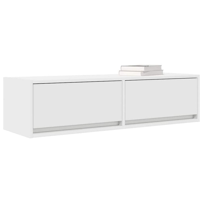 Cabinet TV cu sertar Alb 100 x 31 x 25.5 cm Lemn compozit - WALTI WALTI