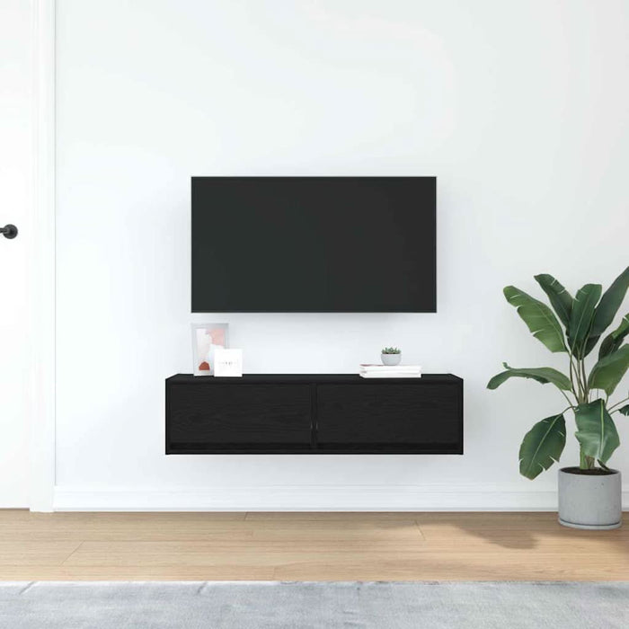 Cabinet TV Stejar negru 100 x 31 x 25.5 cm Lemn compozit - WALTI WALTI