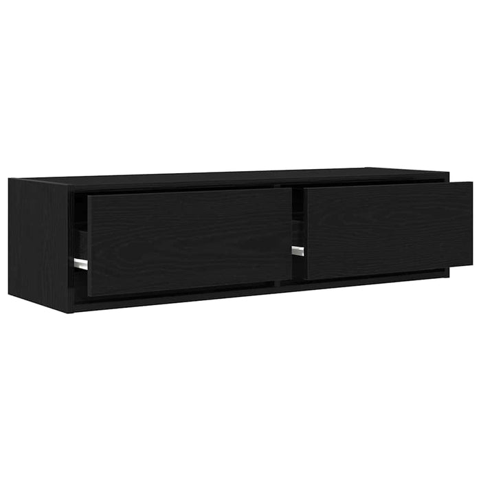 Cabinet TV Stejar negru 100 x 31 x 25.5 cm Lemn compozit - WALTI WALTI