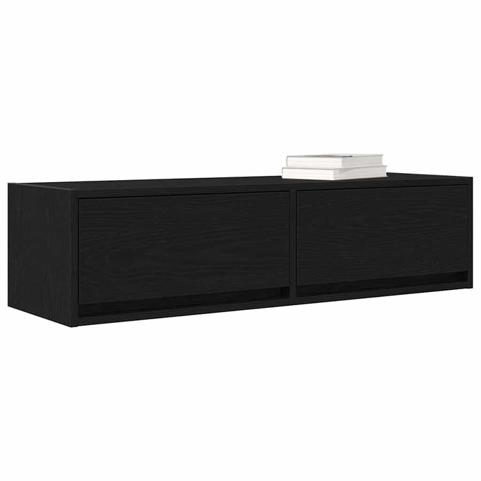 Cabinet TV Stejar negru 100 x 31 x 25.5 cm Lemn compozit - WALTI WALTI