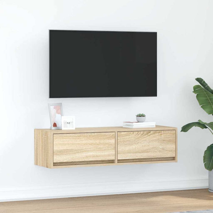 Cabinet TV Stejar sonoma 100 x 31 x 25.5 cm Lemn compozit - WALTI WALTI