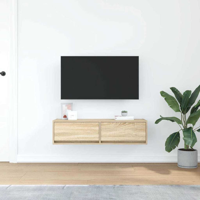 Cabinet TV Stejar sonoma 100 x 31 x 25.5 cm Lemn compozit - WALTI WALTI