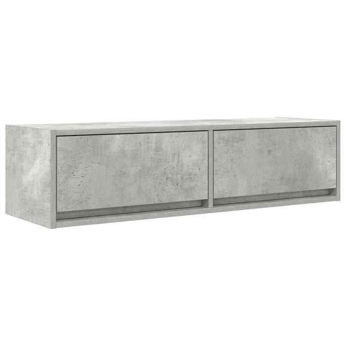 Cabinet TV cu sertar Gri beton 100 x 31 x 25.5 cm Lemn compozit - WALTI WALTI