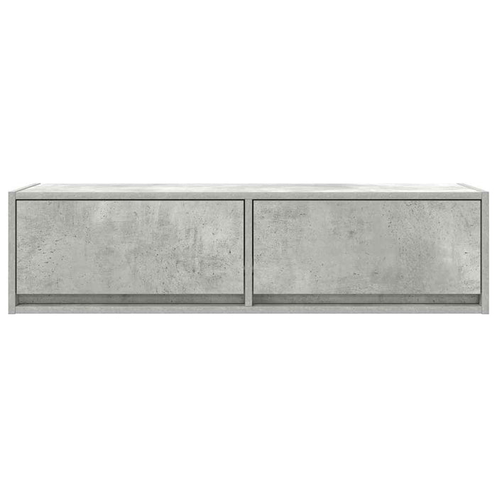 Cabinet TV cu sertar Gri beton 100 x 31 x 25.5 cm Lemn compozit - WALTI WALTI