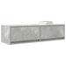 Cabinet TV cu sertar Gri beton 100 x 31 x 25.5 cm Lemn compozit - WALTI WALTI