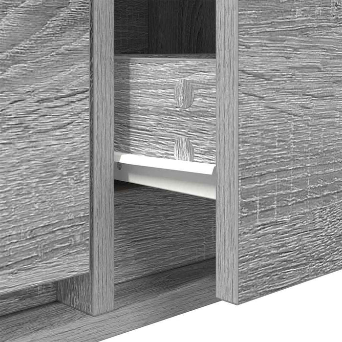 Cabinet TV sonoma gri 100 x 31 x 25.5 cm Lemn compozit - WALTI WALTI