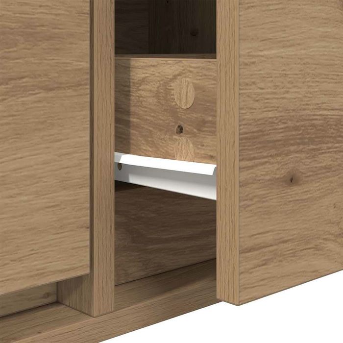 Cabinet TV stejar artizanal 100 x 31 x 25.5 cm Lemn compozit - WALTI WALTI
