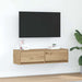 Cabinet TV stejar artizanal 100 x 31 x 25.5 cm Lemn compozit - WALTI WALTI