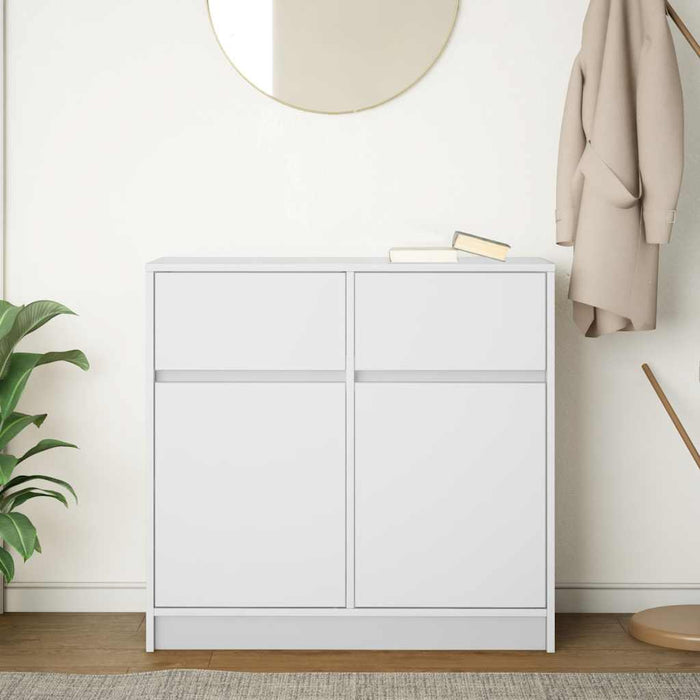 Bufetă cu sertar alb 80x34x76 cm lemn prelucrat - WALTI WALTI