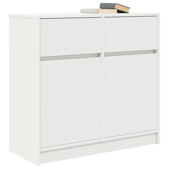 Bufetă cu sertar alb 80x34x76 cm lemn prelucrat - WALTI WALTI