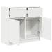 Bufetă cu sertar alb 80x34x76 cm lemn prelucrat - WALTI WALTI