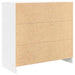 Bufetă cu sertar alb 80x34x76 cm lemn prelucrat - WALTI WALTI