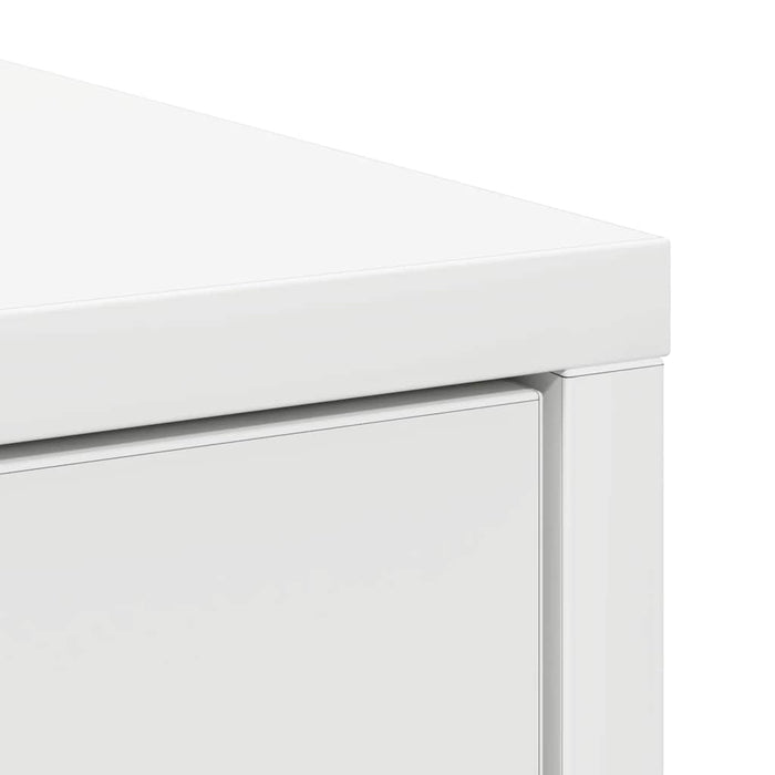 Bufetă cu sertar alb 80x34x76 cm lemn prelucrat - WALTI WALTI